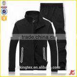 2018 Spring/Autumn Mens Fashion Hoodie Sleeve Contrast Two Pocket Cotton Gym Plain Long Sleeve Full Face Zip Hoodie Set thumbnail-1