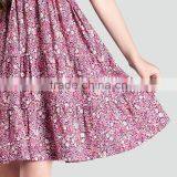 S60729B Child Summer Braces Style Girls Dress Floral Beach Dress thumbnail-3