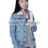 High Quality Fashion Impeccable Fit Women Denim Jackets thumbnail-3