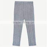 OEM Side Pockets Kinny Herringbone Light Blue Trousers Womens thumbnail-6