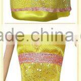 Yellow Glitter Mesh Doll Dress thumbnail-1