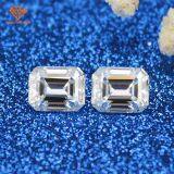 Cheapest Price 8mm 2CT Loose Gem Stones GH Color Emerald Fancy Cut Lab Created Moissanite Diamonds​ thumbnail-2