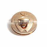 Zinc Based Alloy Purse Twist Turn Lock Gold Plated 42mm(1 5/8") Dia, 1 Set thumbnail-1