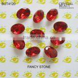18*25mm Ellipse Shape Red Siam Color for Dress Fancy Cut Rhinestone thumbnail-1