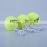 Tennis ball with elastic string