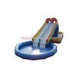 Giant Inflatable Water Slide with Pool/Commercial Inflatable Water Slide with Pool