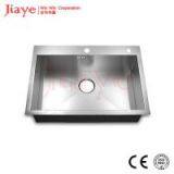 Commercial handmade kitchen sink factory price JY-7248L