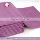 Cheap Hot Sale Gaoyang China Wholesale Yarn Dyed 100%cotton Gauze Bedroom Towel Blanket 200*230cm thumbnail-5