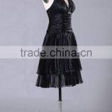 Simple Style Cap Sleeves Red Prom Gown ED135 thumbnail-2