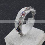 Turkish Jewelry Vintage Design Antique Multi Gemostone Sterling Silver Bracelets Bijouterie Resin Bracelets thumbnail-3