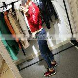 2017 Slim Red Leather Jacket Design Motorcycle Leather Ladies Short Jacket thumbnail-4