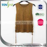 Women's Suedette Eyelet Top thumbnail-1