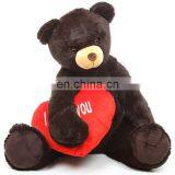 EN71 ASTM CPSC Gaint Big Black Bear With Love Heart Valentine Gifts Valentines Day Gifts Teddy Bear thumbnail-1