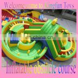 Circle inflatable obstacle course for amusement park