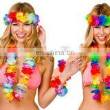 2018 Hawaiian Beach Luau Party Flower Lei Leis Necklace sets