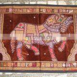 Designer Wholesale Old Silk Cotton Patchwork Wall Hangings Tapestry Runner thumbnail-5