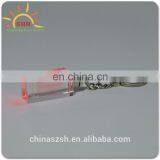 Cheap Crystal Acrylic Promotional Laser Engraved LED Light Keychain