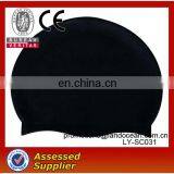2016 Hot Seller Black Color Silicone Swiming Cap