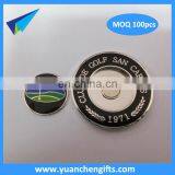 zinc alloy custom made golf ball marker for putter