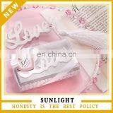 Wedding Gift Favor Silver LOVE Bookmark With Tassel for Returning Gift thumbnail-1