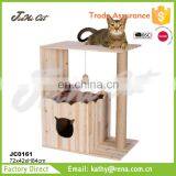 Natural Wooden, Cat Toy,wooden Cat House With BSCI,sedex thumbnail-2