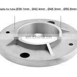 Handrail Fitting Stainless Steel Pipe Floor Flange Balustrade Railing Base Plate thumbnail-5