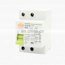 China Matis 2p rccb residual current circuit breaker single phase double pole mcb