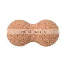 Wholesale High Density Natural Cork Massage Peanut Ball Customized Logo Neck Foot Massage Ball thumbnail-5