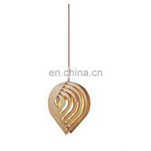 Modern Wooden Material Pendant Lamp Decorative Hanging Light Chandeliers for Home