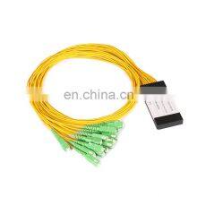 Manufacturer Fiber Optic 1x2,1x4,1x8,1x16,1x32 1x64 PLC Splitter With SC Connector for ABS Box thumbnail-4
