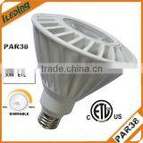 277V 2000LM 30W PAR38 LED Light Bulb Dimmable ETL Listed