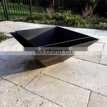 ODM OEM Design Customized Size Outdoor Metal Firepit Square Table Backyard thumbnail-3