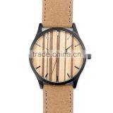 2016 New Style Leather Band Smart Watch&wooden Watch& Watches Men Japanese Quartz Movement Watches thumbnail-5