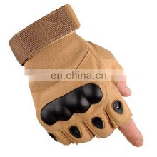 Half Finger Rubber Hard Knuckle Safety Gloves Motorcycle Sports Outdoor Camping Shooting Hiking Army Military Tactical Gloves