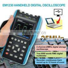 All-sun EM1230 Handheld Digital Storage Oscilloscope 25MHz 100M Sa/s Scope Meter With LED Backlight Stock in US thumbnail-4