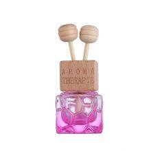Hot Selling Square Shape 10ml Empty Colored Car Perfume Diffuser Bottle With Clip thumbnail-5