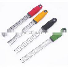Kitchen Tools Stainless Steel Lemon Zester Cheese Grater With Non-Slip Handle