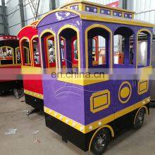 Amusement Park Rides Trackless Train Set Battery Operated in Mall thumbnail-2