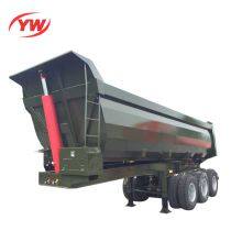 3 axles hydraulic manufacturer of tipper trailer coal hydraul ram dump trailer semi trailer