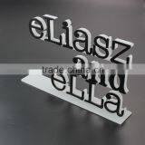 Customize Black+Frosted 3D Acrylic Logo 3D Laser Cut Acrylic Letter Engraving Acrylic