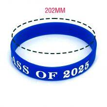 OEM Printed One Color 2025 New Graduation Students Doctoral Cap Commemorative Bracelet in Stock in Seconds Silicone Wristbands thumbnail-5