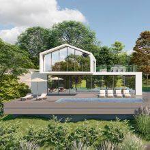 Exportable Large Prefabricated Vacation Houses, Scenic Area Homestays, Camps, New - Style Hotels, Villas, and Accommodation Houses for Camping Sites thumbnail-3