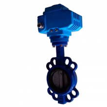 Pneumatic Flange Butterfly Valve Wafer Cast Steel Iron Soft Seal EPDM Seat Cut-off Electric Butterfly Valve thumbnail-2