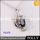 Custom Fancy Pure Silver Chain Pendant Necklace Deisign thumbnail-5