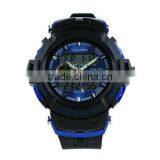 Brand New Mens Rubber Strap Blue Analog Digital Dual Dial Sport Watch WS058