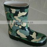Youth Boy's Camo Rubber Gumboots