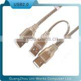 Male to 2male USB2.0 Data Cable