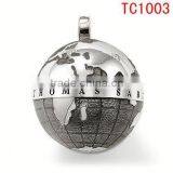 TC1003 Silver Plated Earth Shape Pendants & Charms With Factory Directly Selling thumbnail-1