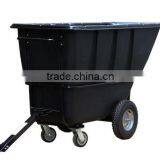 Tilt Truck, 1 Cu. Yd. Volume Capacity, 2100 Lb. Load Capacity, Heavy-Duty Towable Hopper Type thumbnail-1