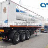 Tri-axle 9 Tubes CNG Semi Truck Trailer With Loading and Unloading Valve thumbnail-2